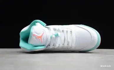 JORDAN AIR 5 440892-100 RETRO 'LIGHT GS AQUA' 0620